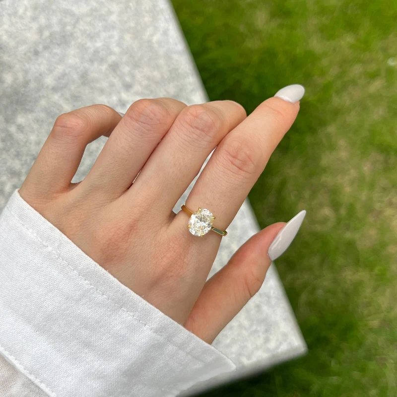 Barcelona Oval Ring - Gold - Image 5