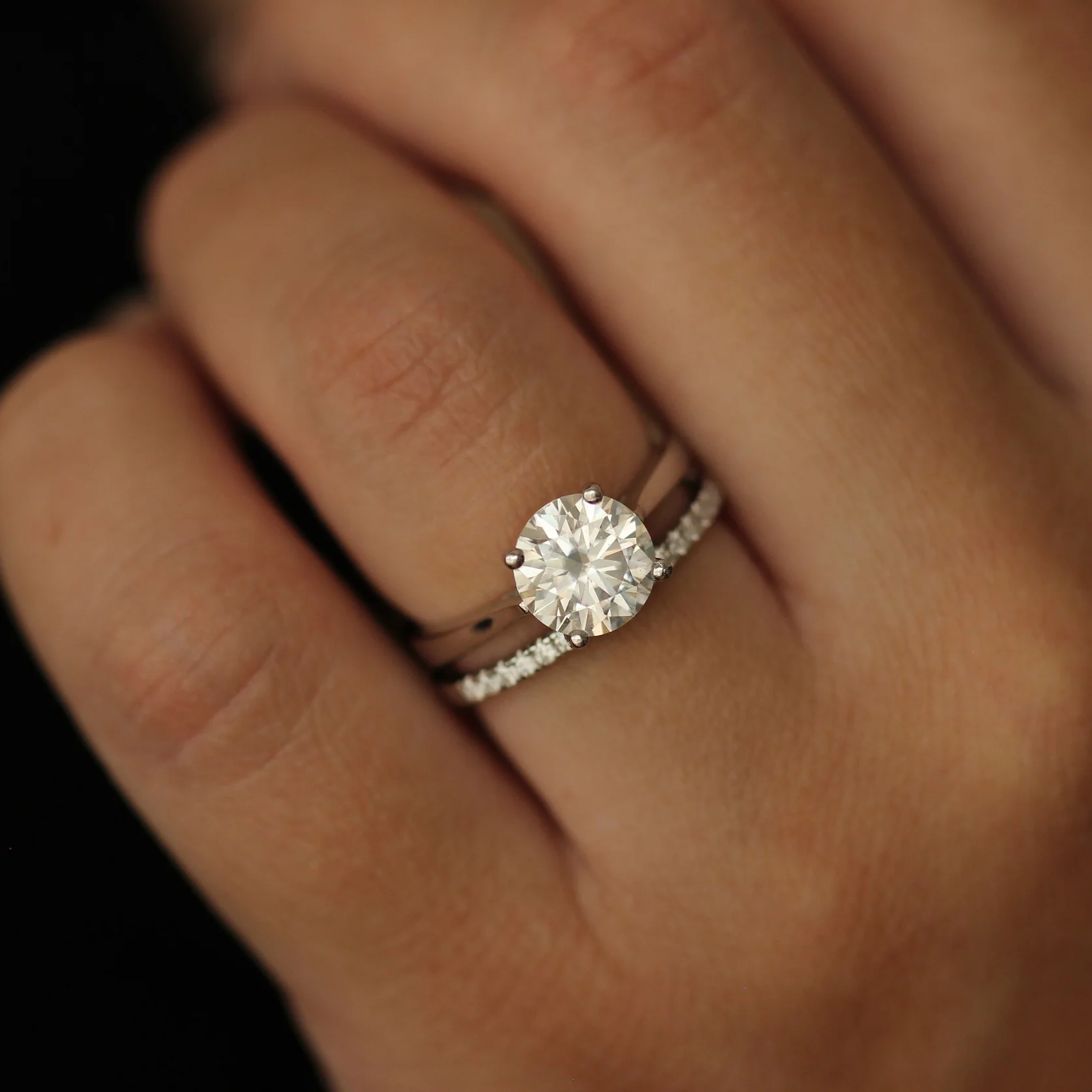 Cannes 3 Ct Round Moissanite Ring - Image 4
