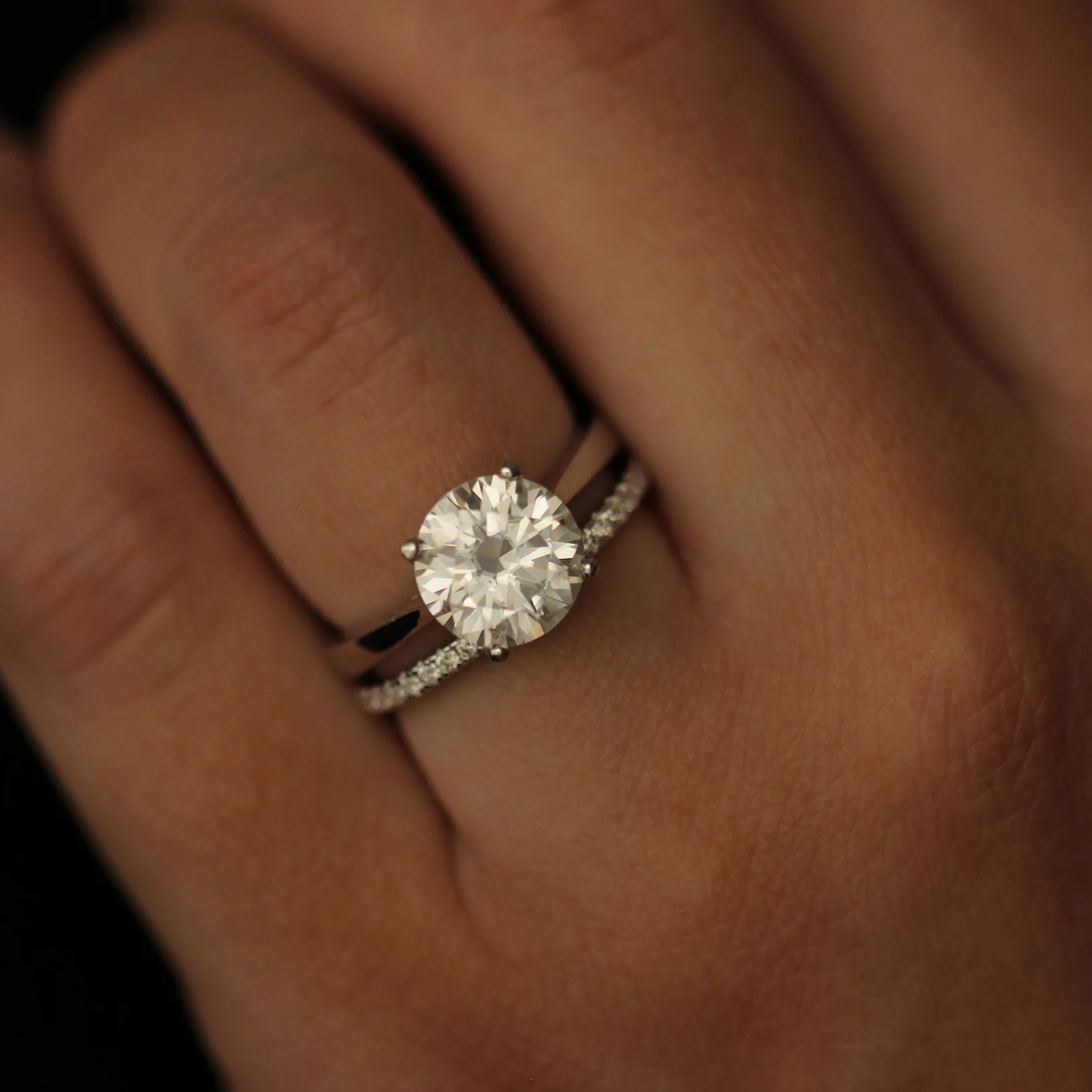 Cannes 3 Ct Round Moissanite Ring - Image 6