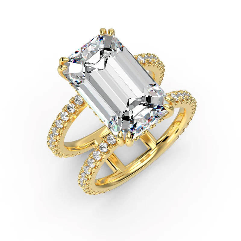 Carrara Emerald Gold Ring - Image 7