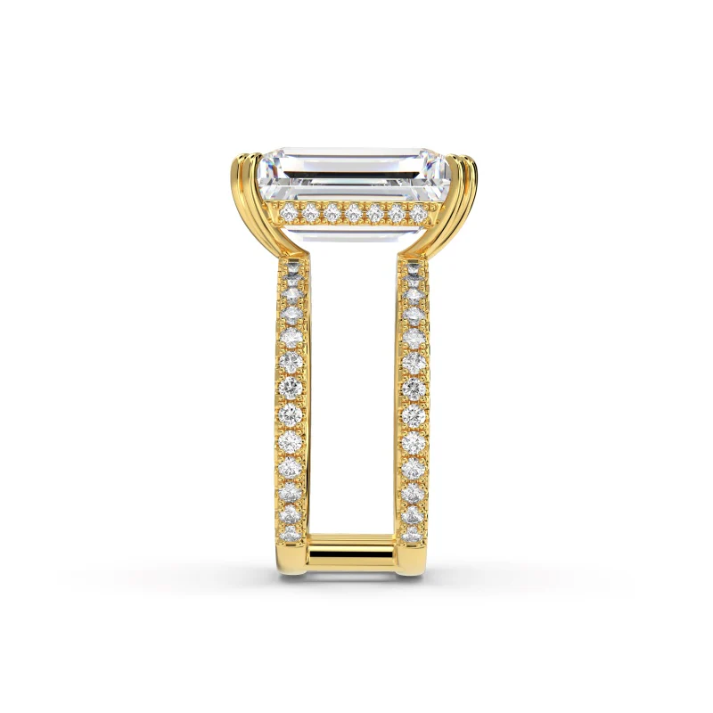 Carrara Emerald Gold Ring - Image 8
