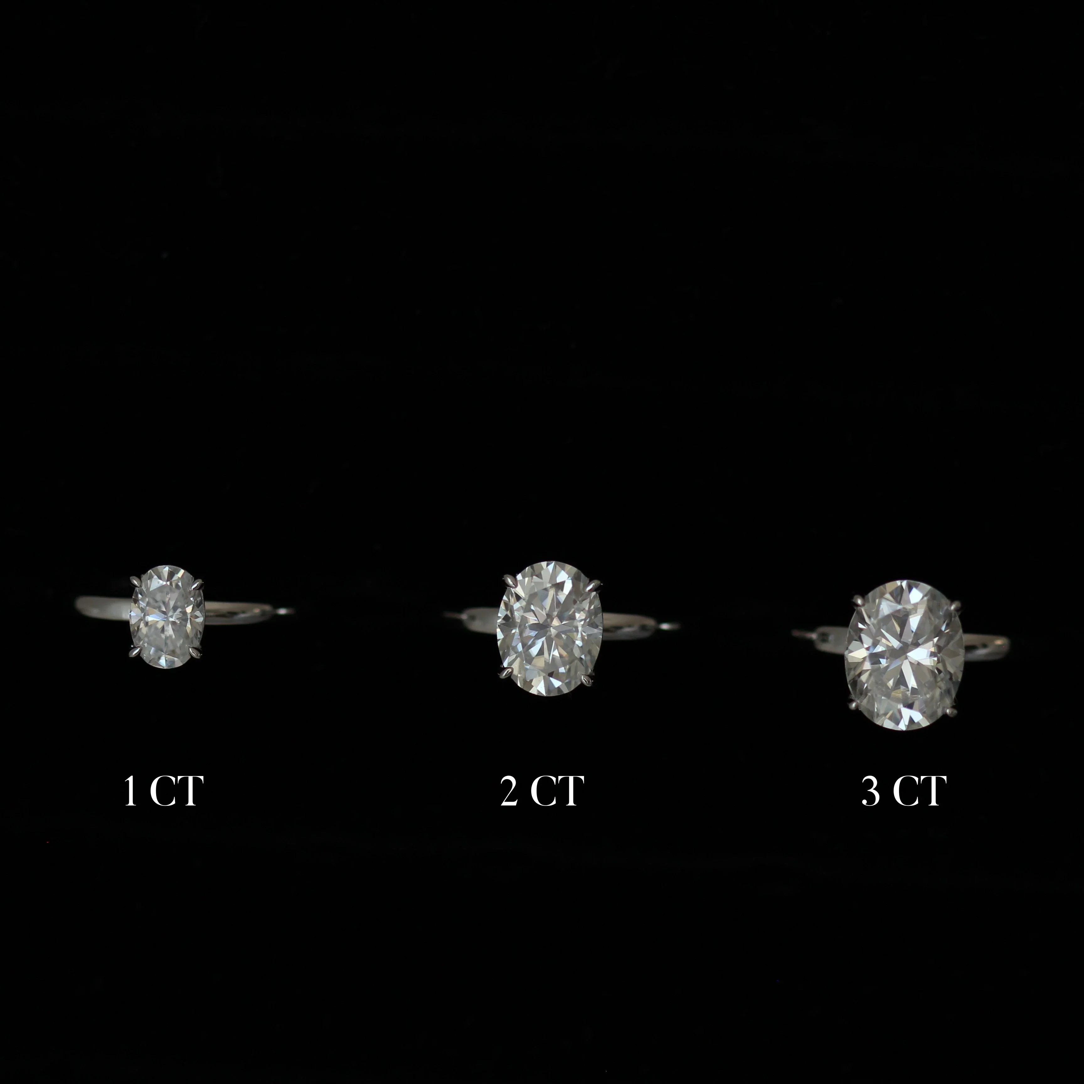 Geneva 1 Ct Oval Moissanite Ring - Image 10