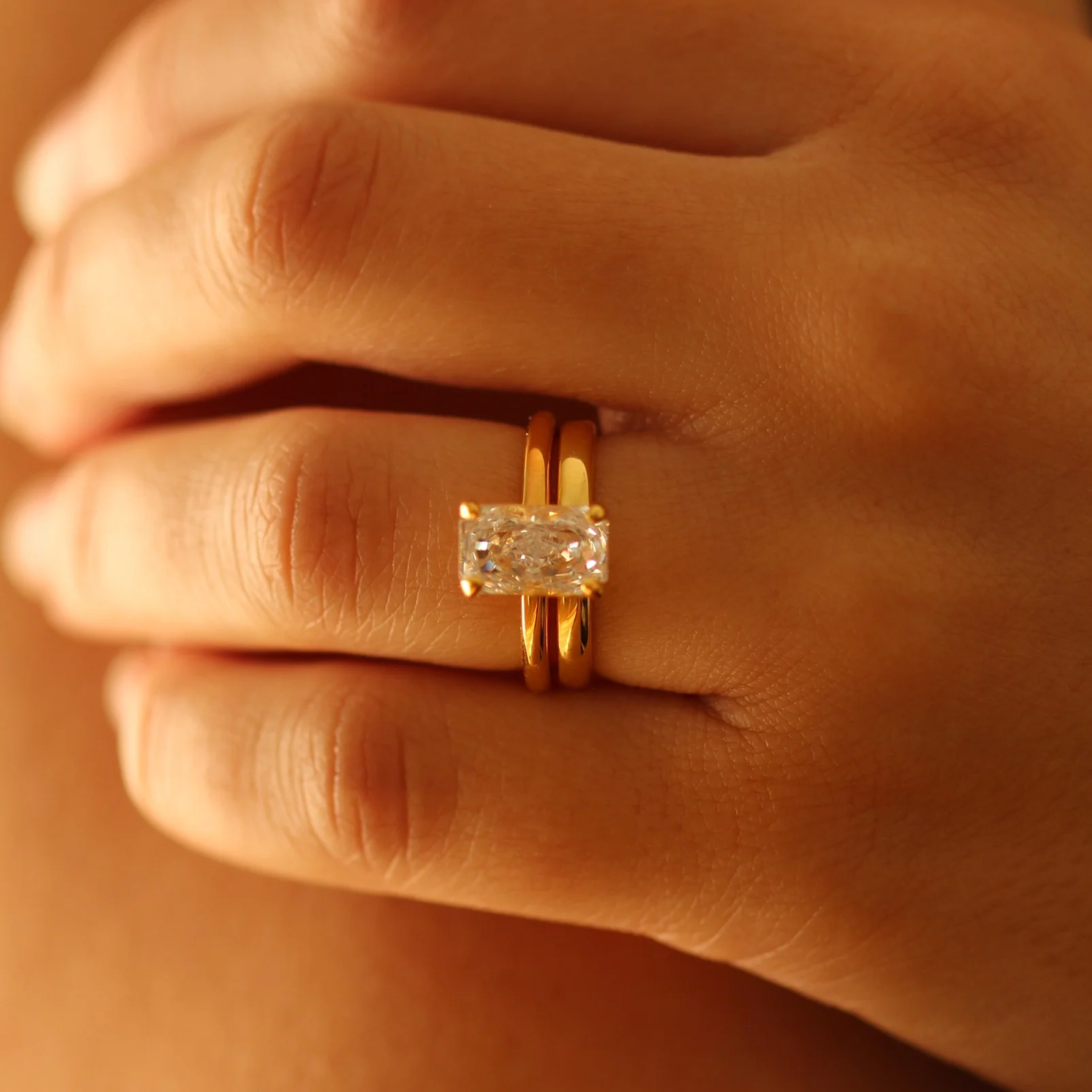 Gold Vermeil Wedding Band - Image 6