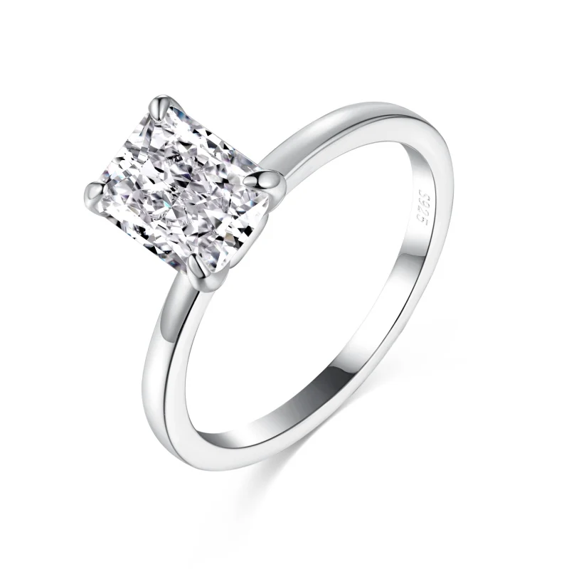 Melbourne Rectangle Ring - Silver - Image 3