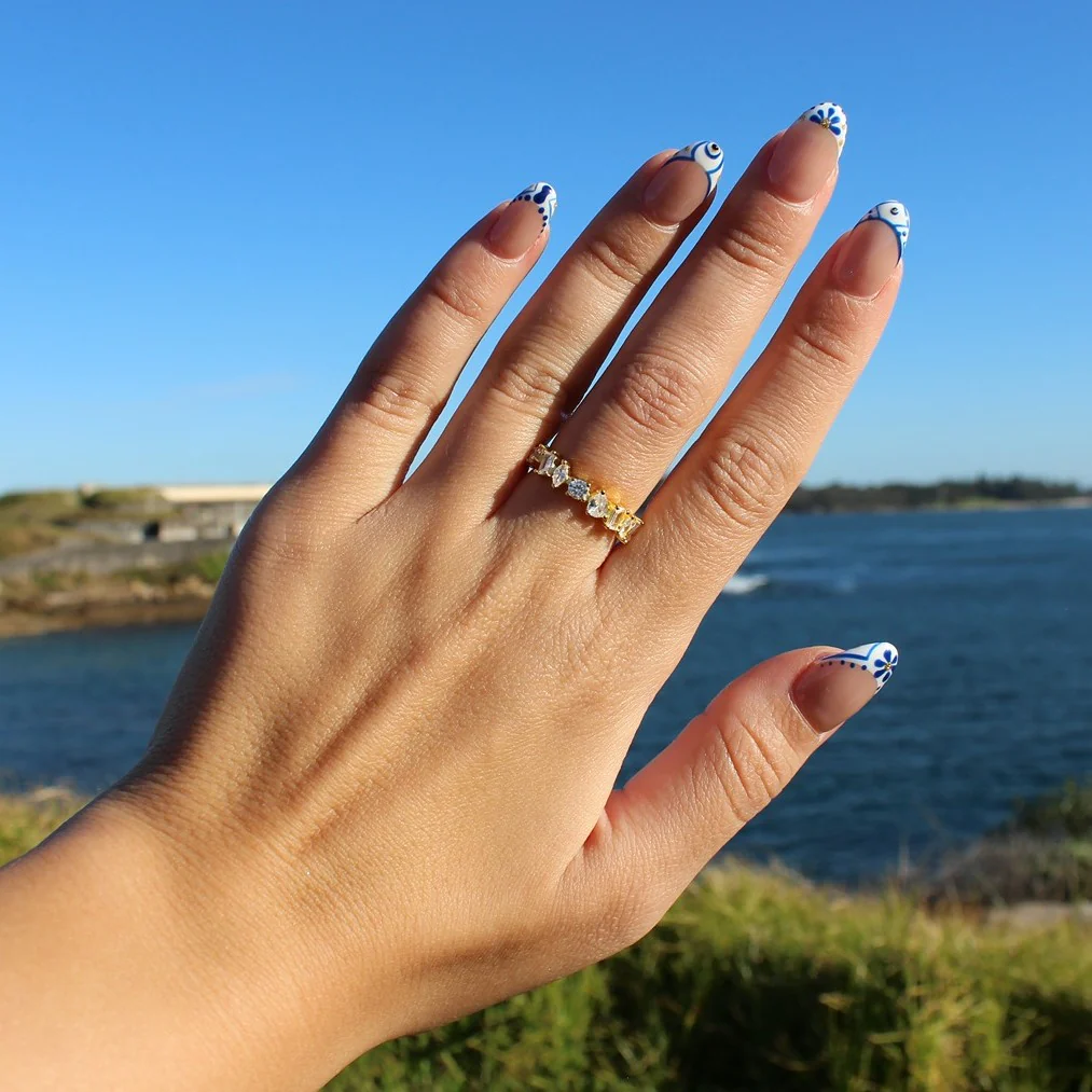 Mixed Cut Eternity Band - Gold - Image 3