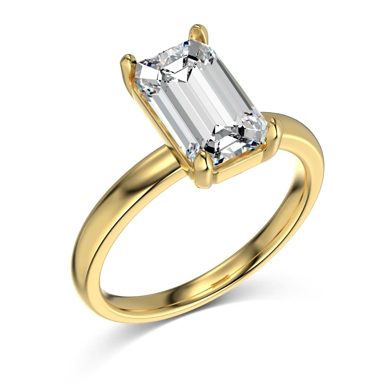Olympia Emerald Gold Ring - Image 7