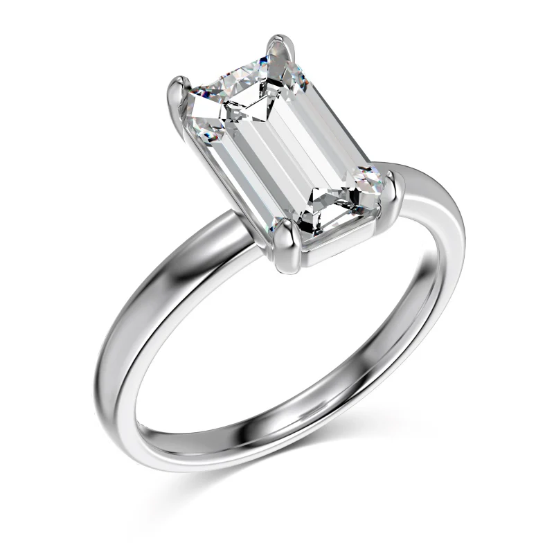 Olympia Emerald Silver Ring - Image 4