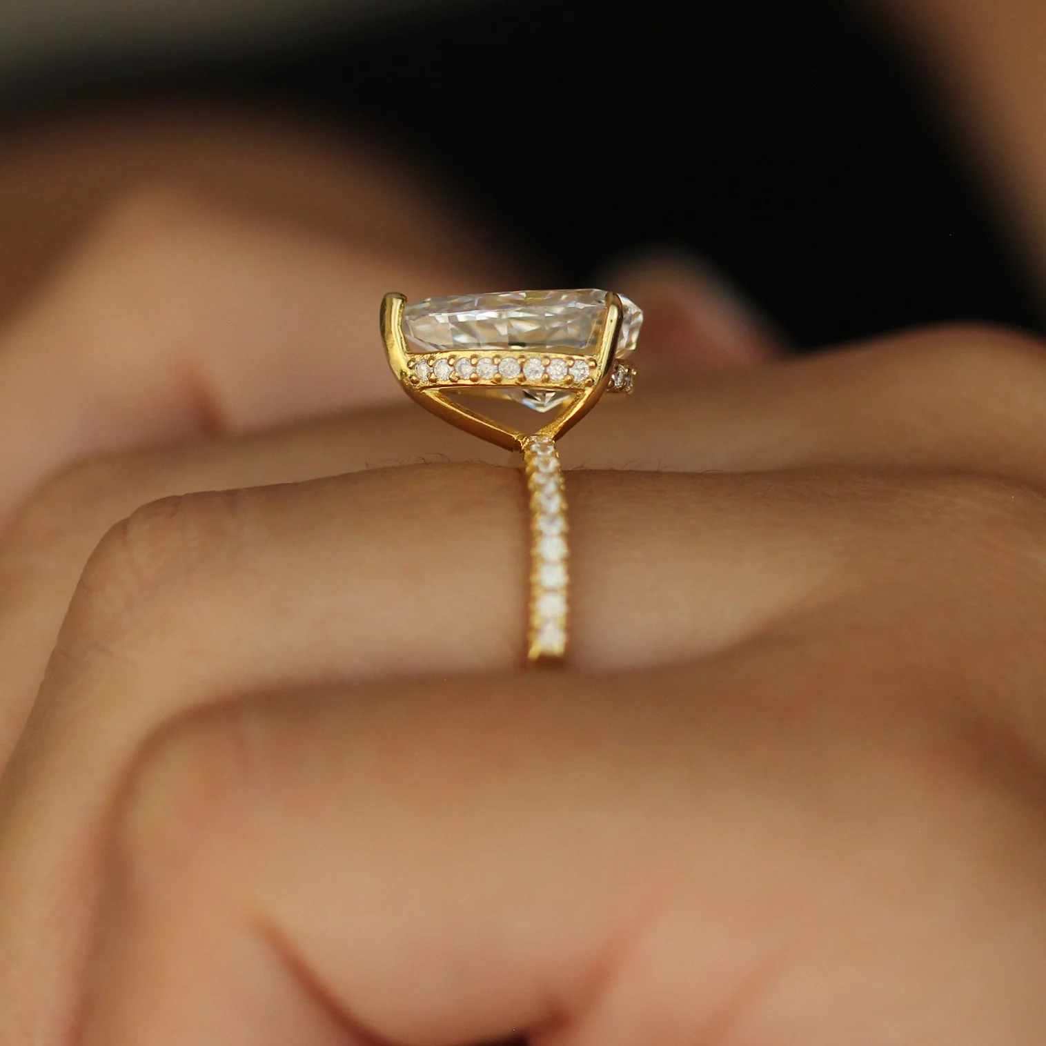 Seville Pear Ring - Gold - Image 3