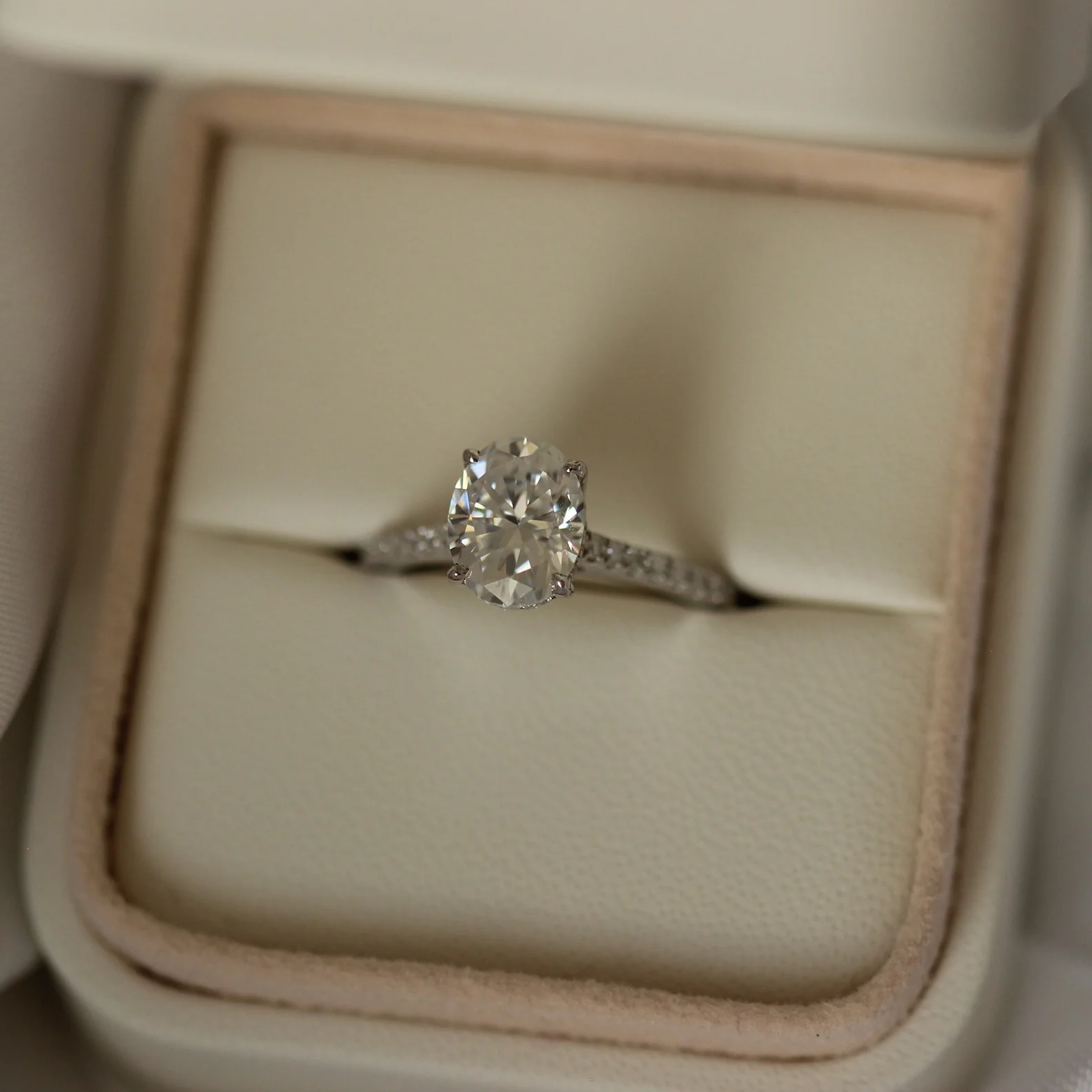 Siena 2 Ct Oval Moissanite Ring - Image 7