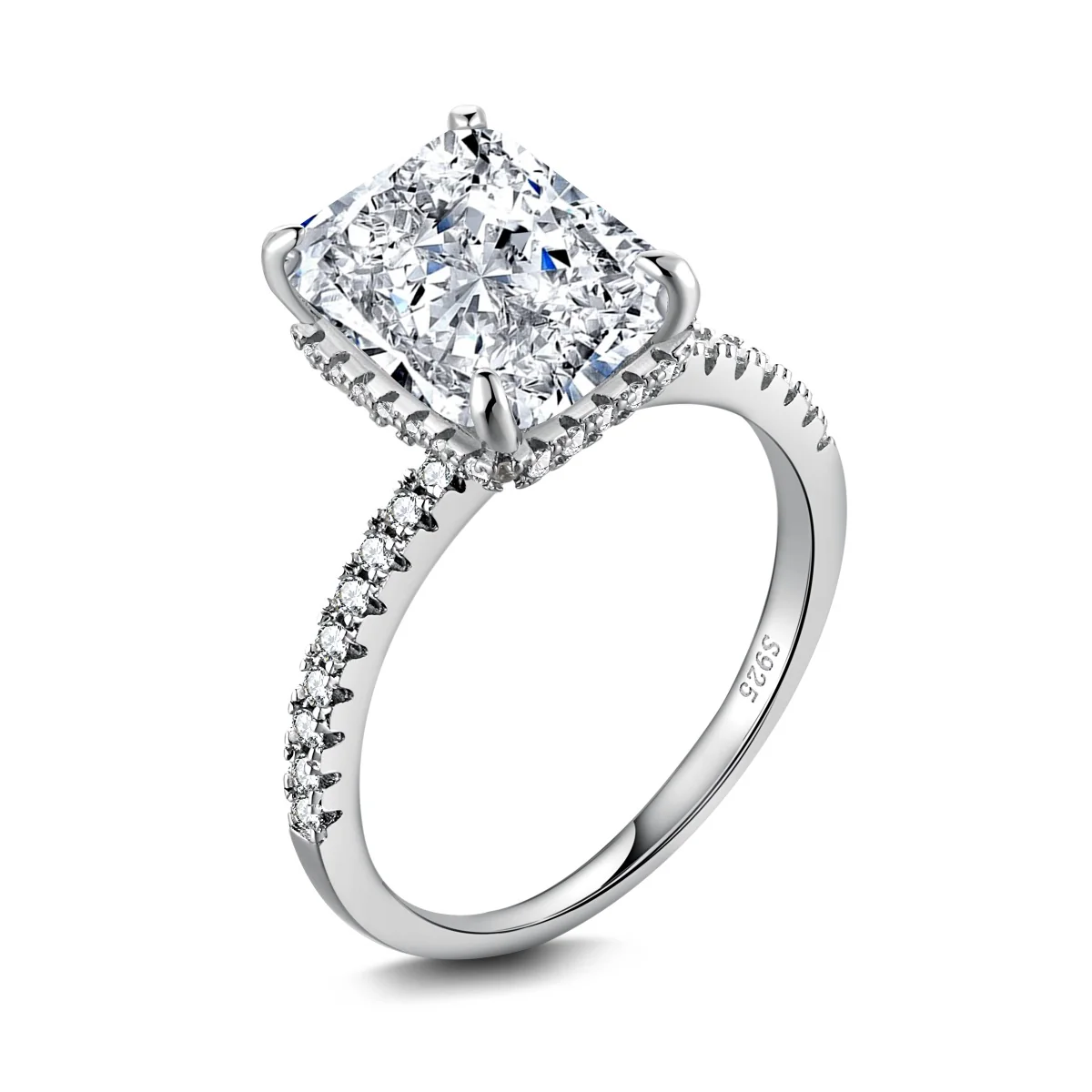 Varenna Rectangle Ring - Silver - Image 8