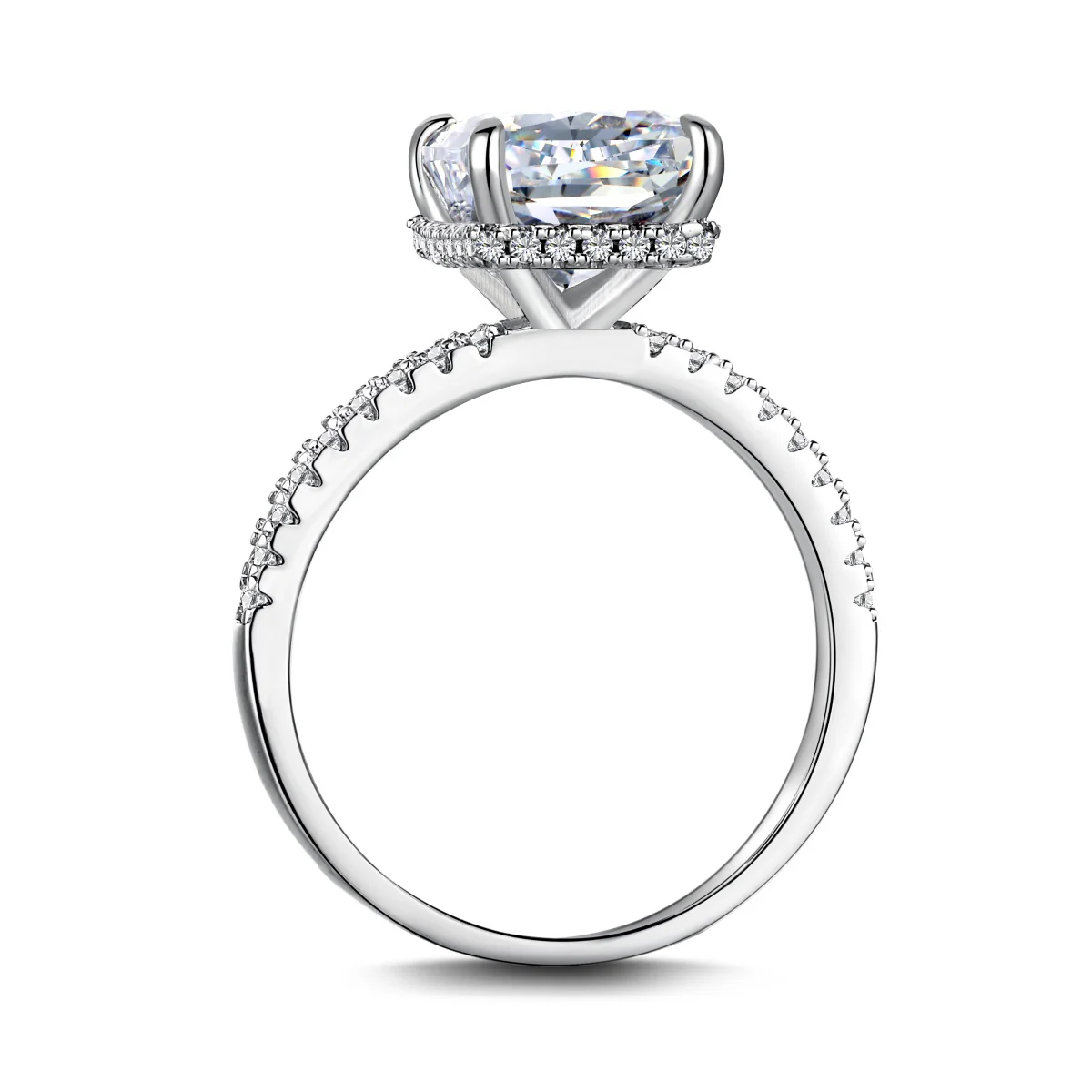 Varenna Rectangle Ring - Silver - Image 9