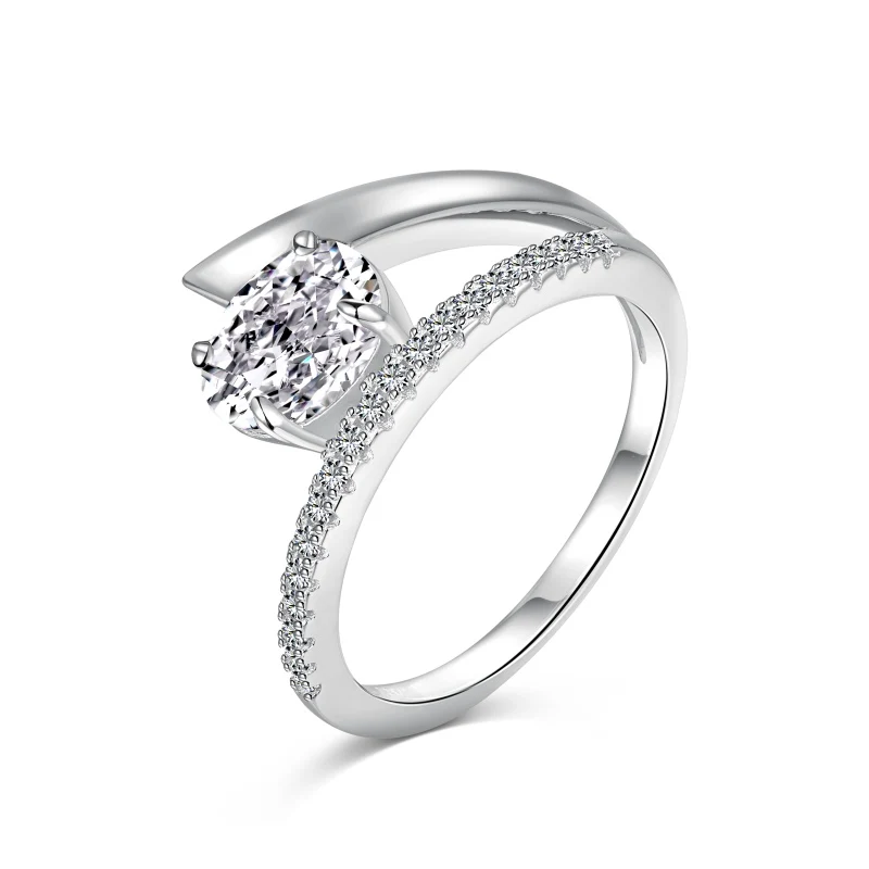 Zurich Oval Silver Ring - Image 3